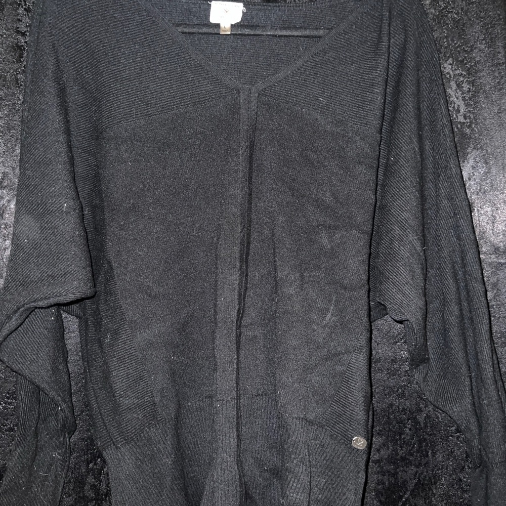 Black V-Neck Women's Sweater